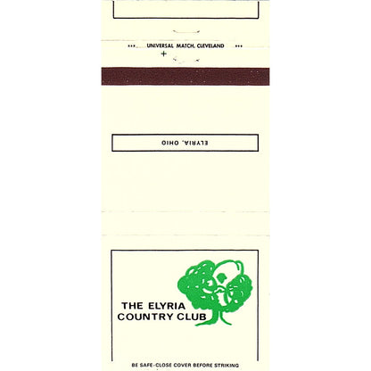 The Elyria Country Club Ohio Vintage Matchbook MM4-10
