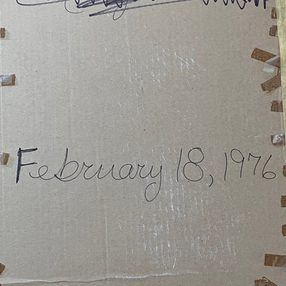 1976 Framed Crewel Embroidery Sunset Paragon Needlecraft Nautical Sailboat 20x26