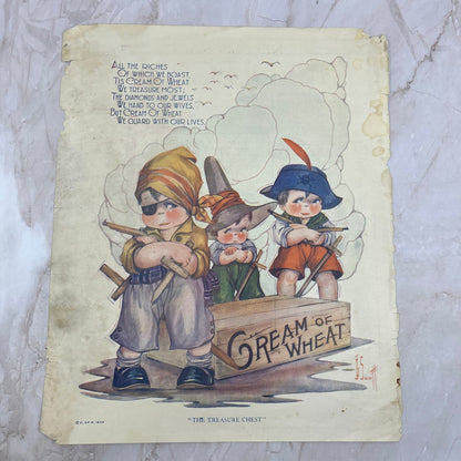 1924 Cream of Wheat Pirates John J. Scott 10x13 Magazine Advertisement FL6-7