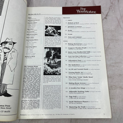 Tage Frid - May/Jun 1985 No 52 - Taunton's Fine Woodworking Magazine M35