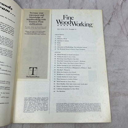 Edward Barnsley - May/Jun 1979 No 16 - Taunton's Fine Woodworking Magazine M35