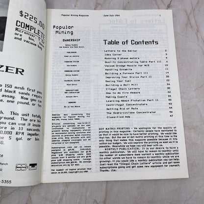 1984 Jun/Jul - Popular Mining Magazine - Treasure Hunting Prospecting Gold M11