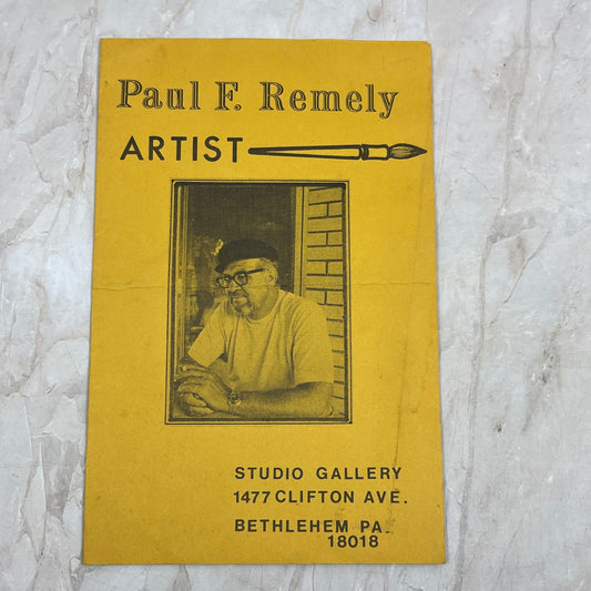 Vintage Paul F. Remely Artist Brochure Bethlehem PA EA5