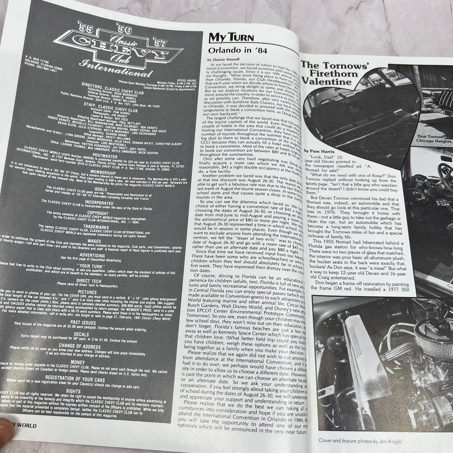 350 Turbo Installation - '55, '56, '57 Classic Chevy World Magazine Feb 1984 M29