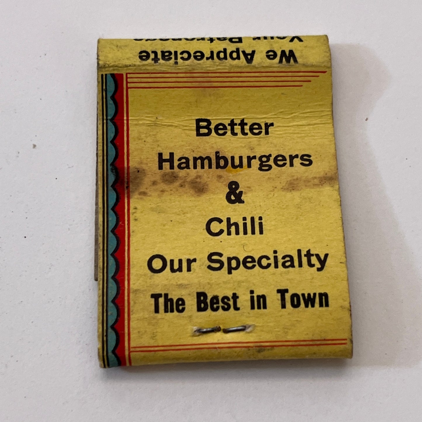 Wonder Inn 1425 1st Ave Seattle Vintage Matchbook Cover TB8-MB3-8