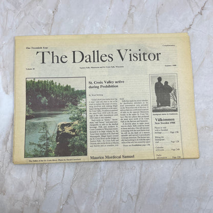1988 Summer The Dalles Visitor Newsletter St Croix Falls WI Taylors Falls MN M11