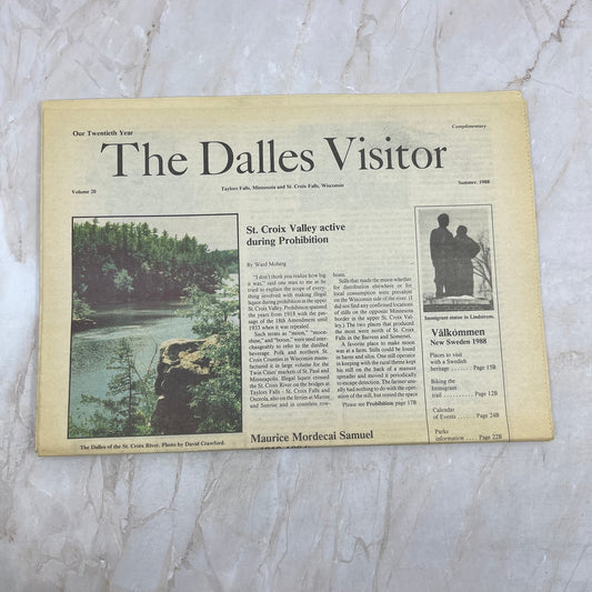 1988 Summer The Dalles Visitor Newsletter St Croix Falls WI Taylors Falls MN M11