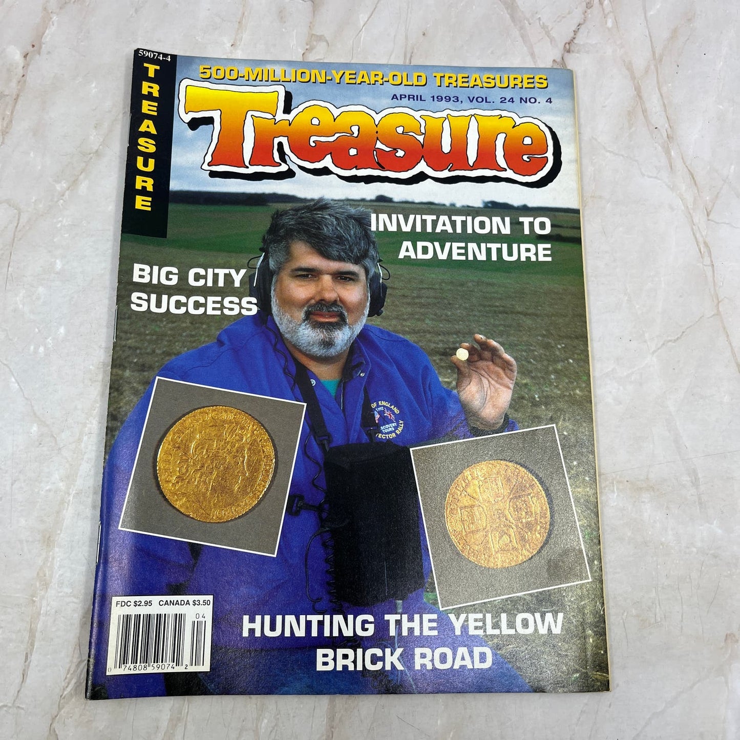 1993 April - Treasure Magazine - Treasure Hunting Prospecting Metal Detector M16