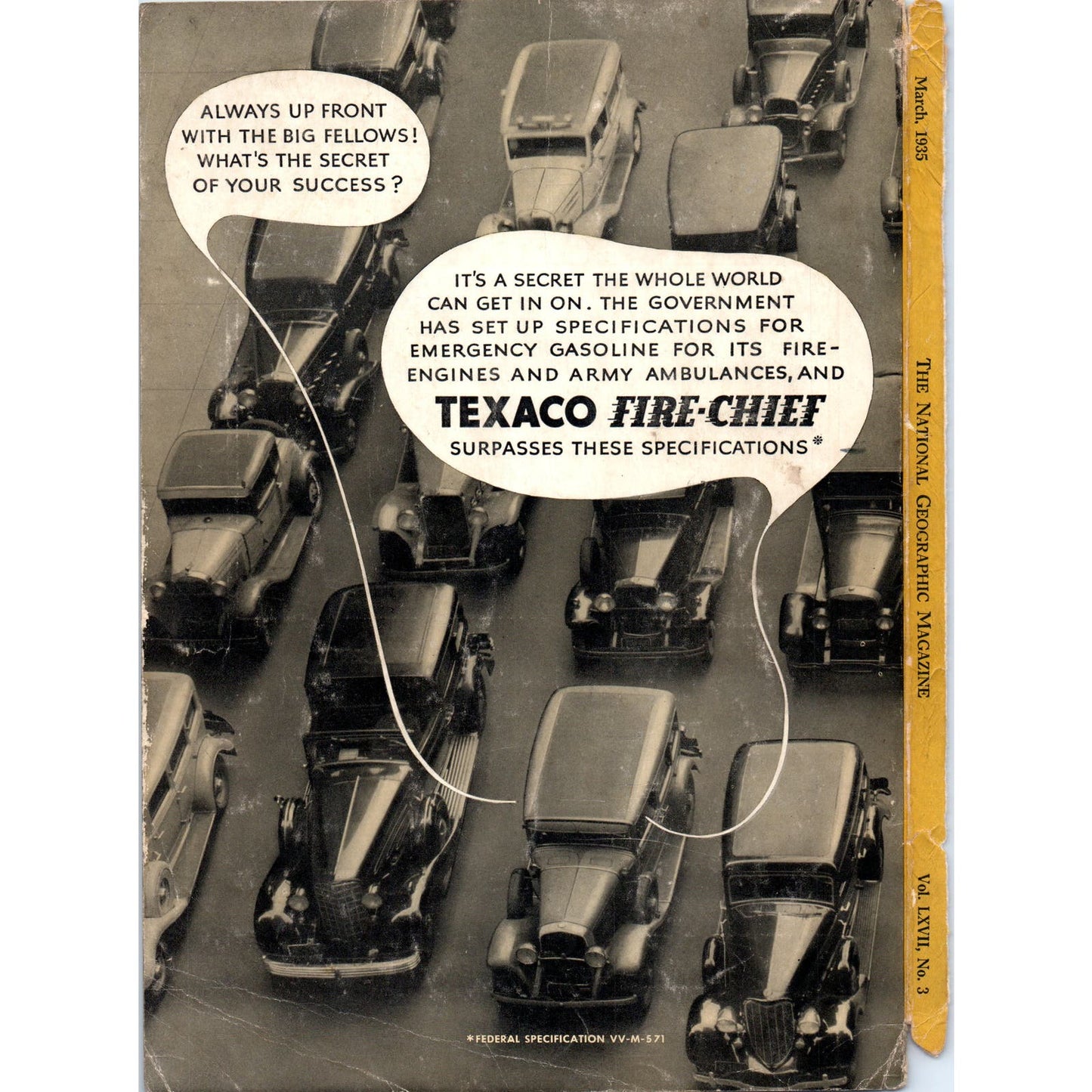 1935 Black Panther Goodrich Safety Silvertown Magazine Advertisement 7x10 D9