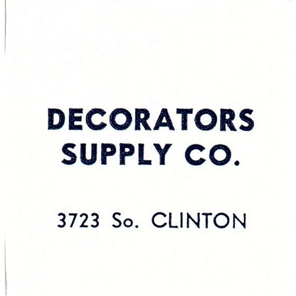 Decorators Supply Co 3723 So Clinton, Fort Wayne Indiana 1964 Ad AG1-S12