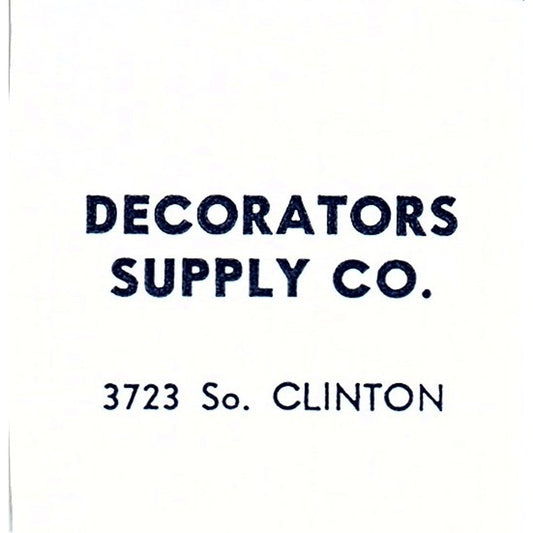 Decorators Supply Co 3723 So Clinton, Fort Wayne Indiana 1964 Ad AG1-S12