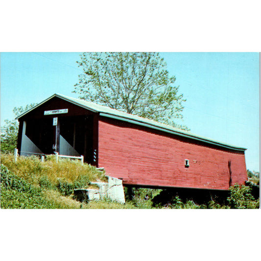 Roberts Bridge Preble County Ohio Covered Bridge Postcard PC6