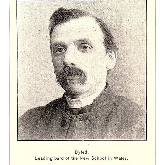 Dyfed - Leading Bard of the New School in Wales 1892 Art Print AG2-M23