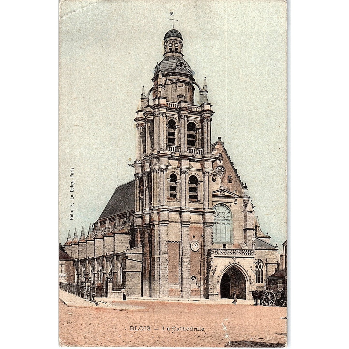 Blois La Cathedrale French Antique Postcard PE15