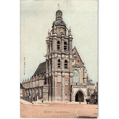 Blois La Cathedrale French Antique Postcard PE15