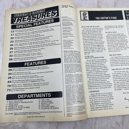 1988 July - Western & Eastern Treasures Magazine - Treasure Hunting Gold M11