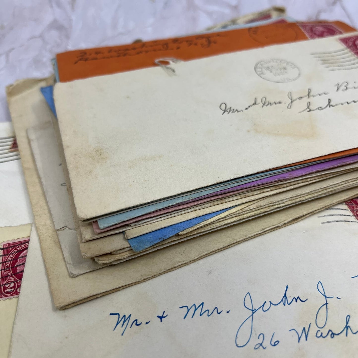 c1930 John J. Birch Schenectady NY Set of Postal Cover Envelopes TG9-PC-7