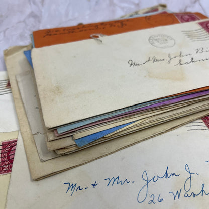 c1930 John J. Birch Schenectady NY Set of Postal Cover Envelopes TG9-PC-7