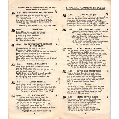 Vintage Pioneer Community Song Sheet Murray Whiteman Song Shop Buffalo NY AE6