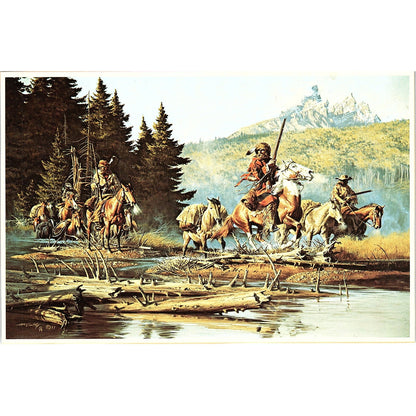 Frank McCarthy - As the mist still rises Vintage Art Print 5x8 V5