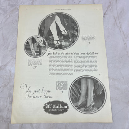 McCallum Silk Hosiery 1924 Magazine Ad FL6-11