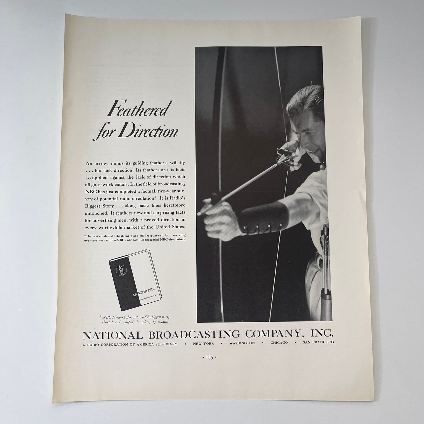 National Broadcasting Company Inc NBC Feathered For Direction 1935 Ad V1-4
