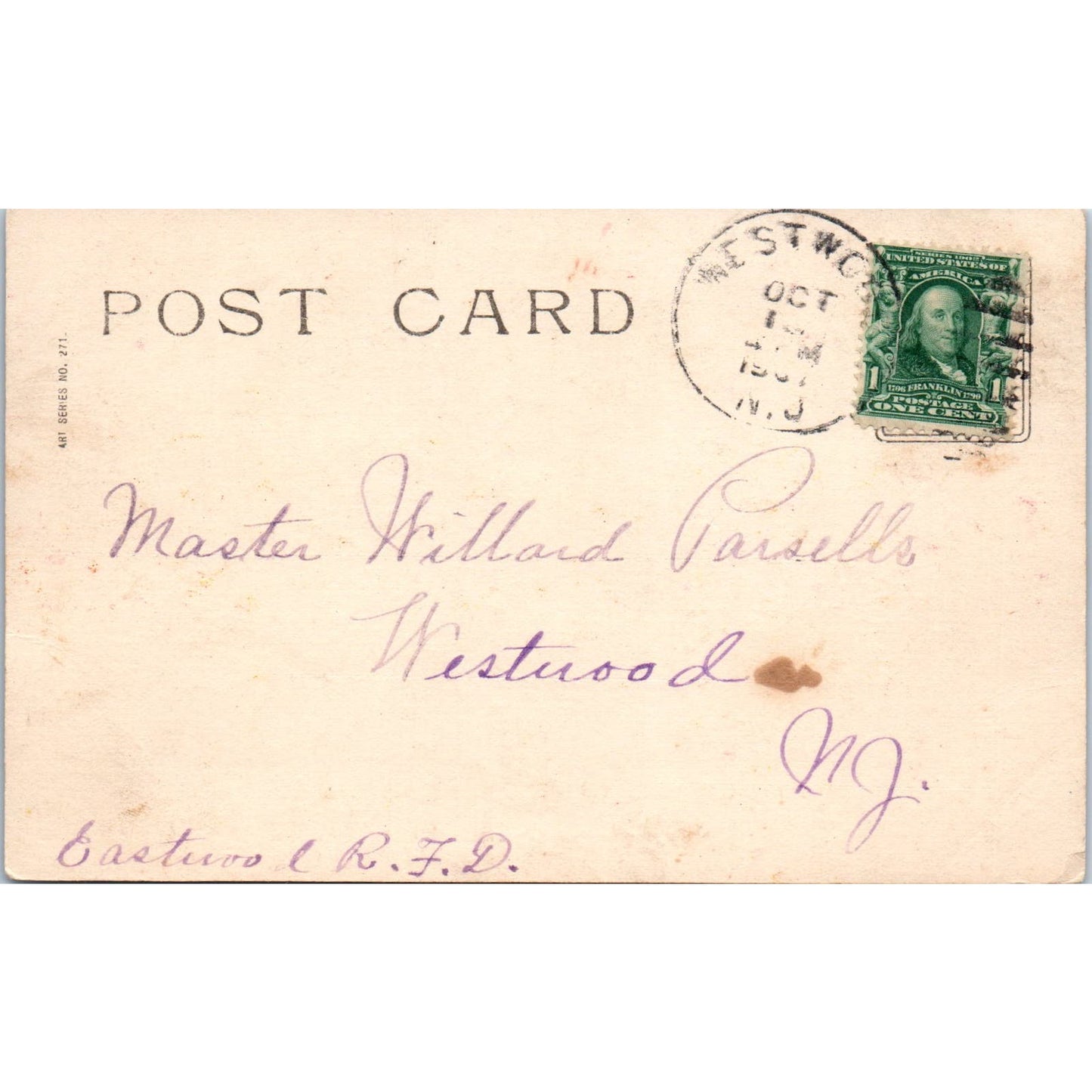 Pointer Bird Dog Hunting in Winter 1903 Postcard PD2