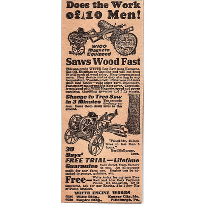 Charles Bubolz Winthrop MN Lake Becomes Farm in 50 Years 1926 Ad AG3-4