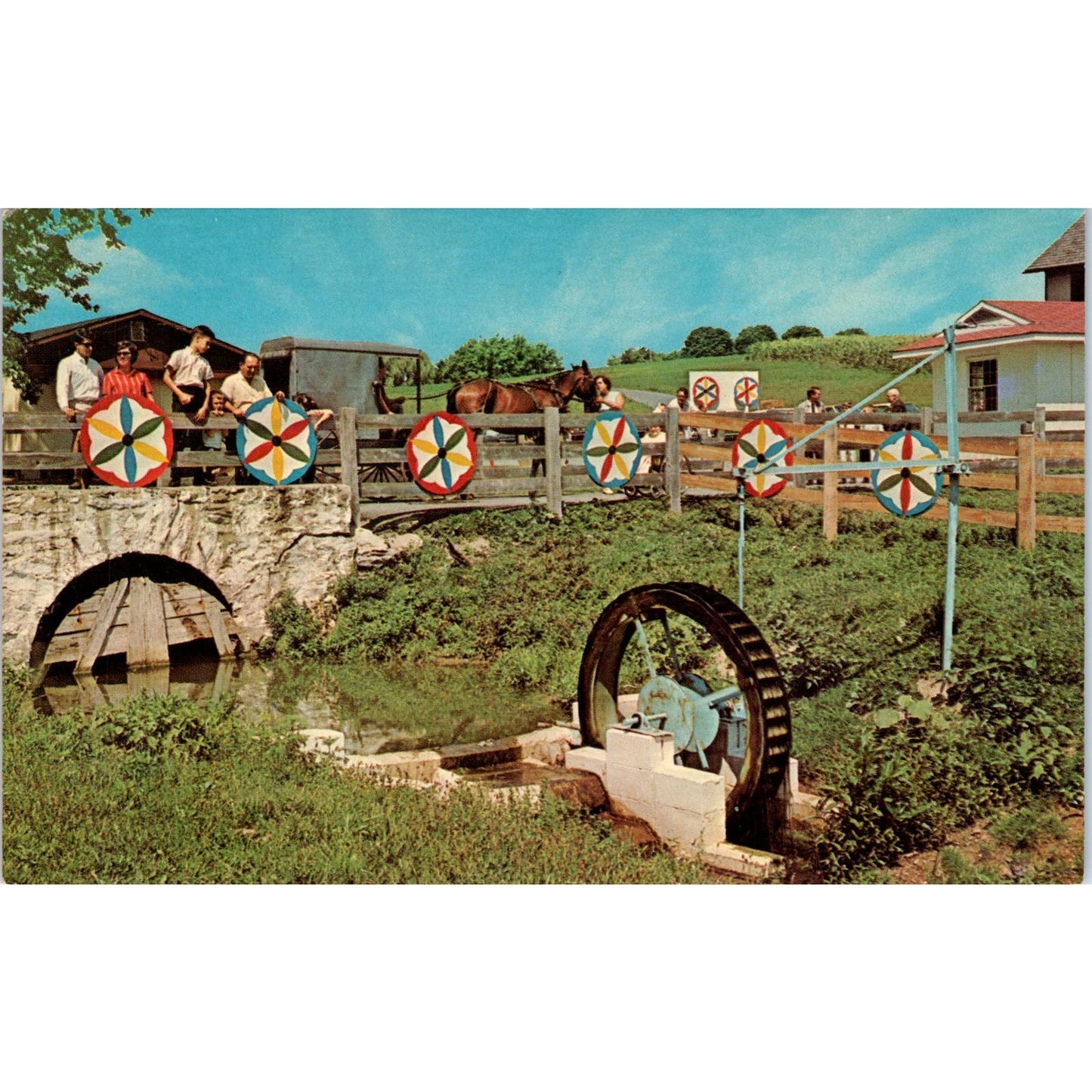 The Amish Homestead Lancaster Pennsylvania Dutch Country Postcard PD7