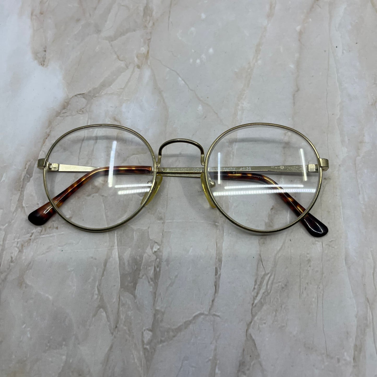Foster Grant Round Readers +1.25 Sunglasses Eyeglasses Frames TE9-G6-4