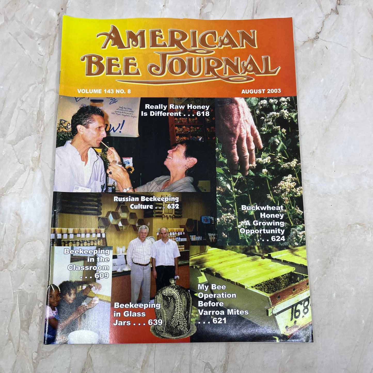2003 August American Bee Journal Magazine Bees Beekeeping Honey M7