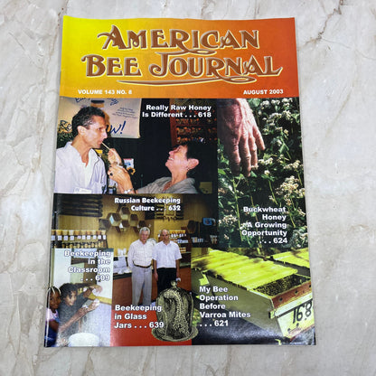 2003 August American Bee Journal Magazine Bees Beekeeping Honey M7
