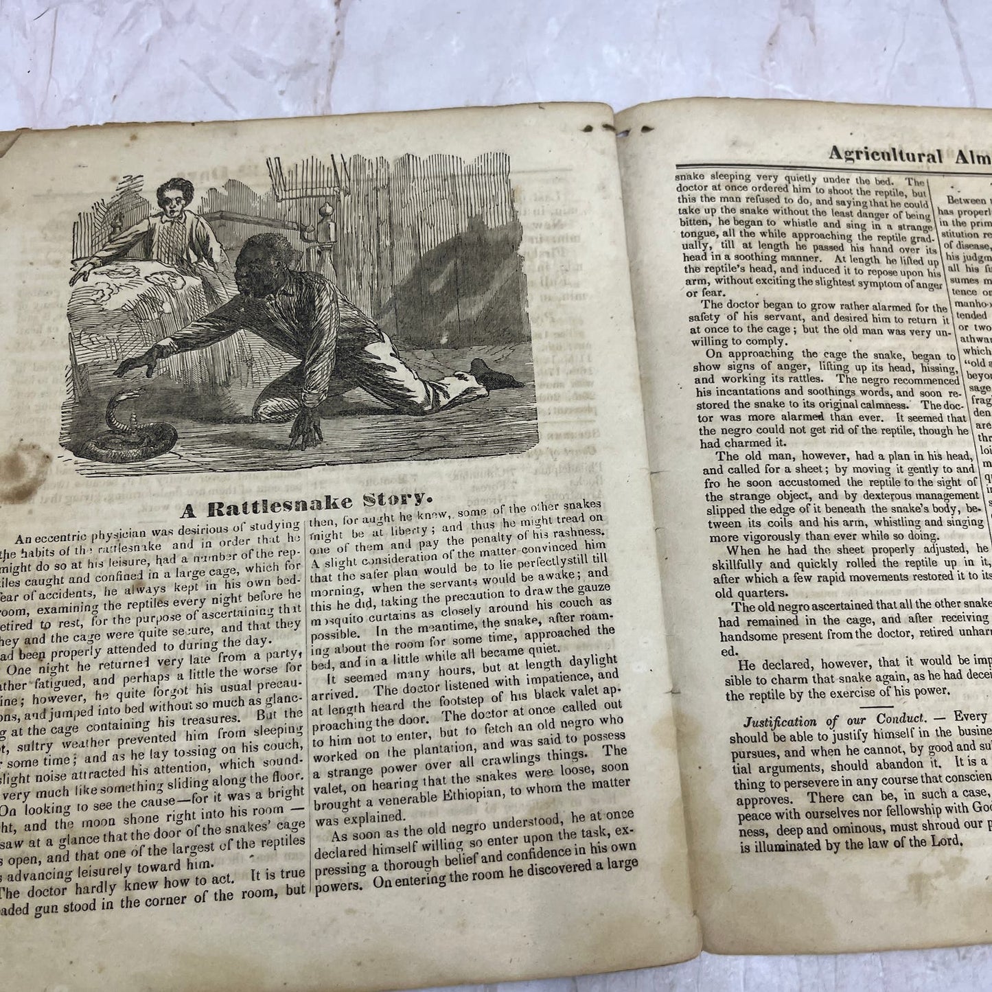 1868 Agricultural Almanac Lancaster PA John Baer’s Sons TF5