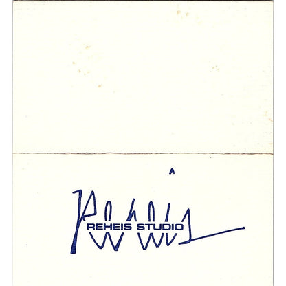 Craig C Reheis Contemporary Artist Ft. Lauderdale Vintage Business Card SE3-B11