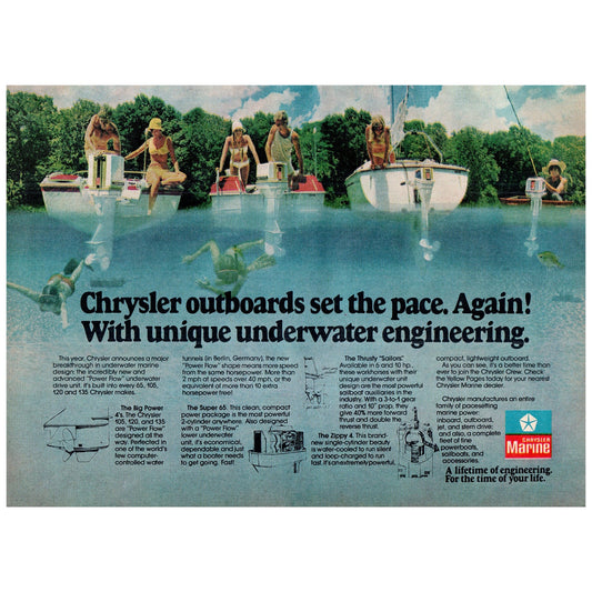 Chrysler Marine Outboard Motors 1977 Ad D25