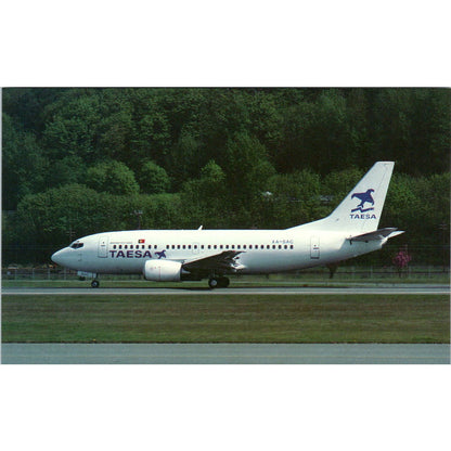 TAESA Boeing B-737-500 Vintage Postcard PC2