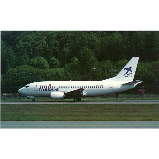 TAESA Boeing B-737-500 Vintage Postcard PC2