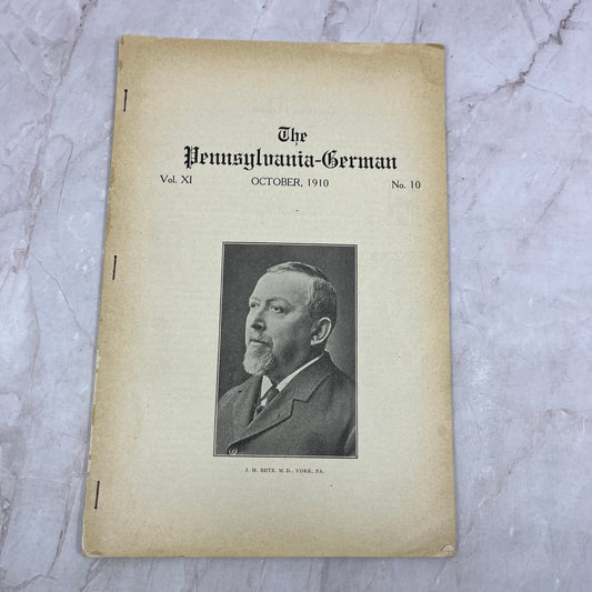 1910 The Pennsylvania-German Vol XI No 10 I.H. Betz York PA TH9-LX1