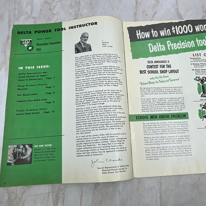 1951 Nov/Dec The Delta Power Tool Instructor Newsletter Rockwell TI9-P3
