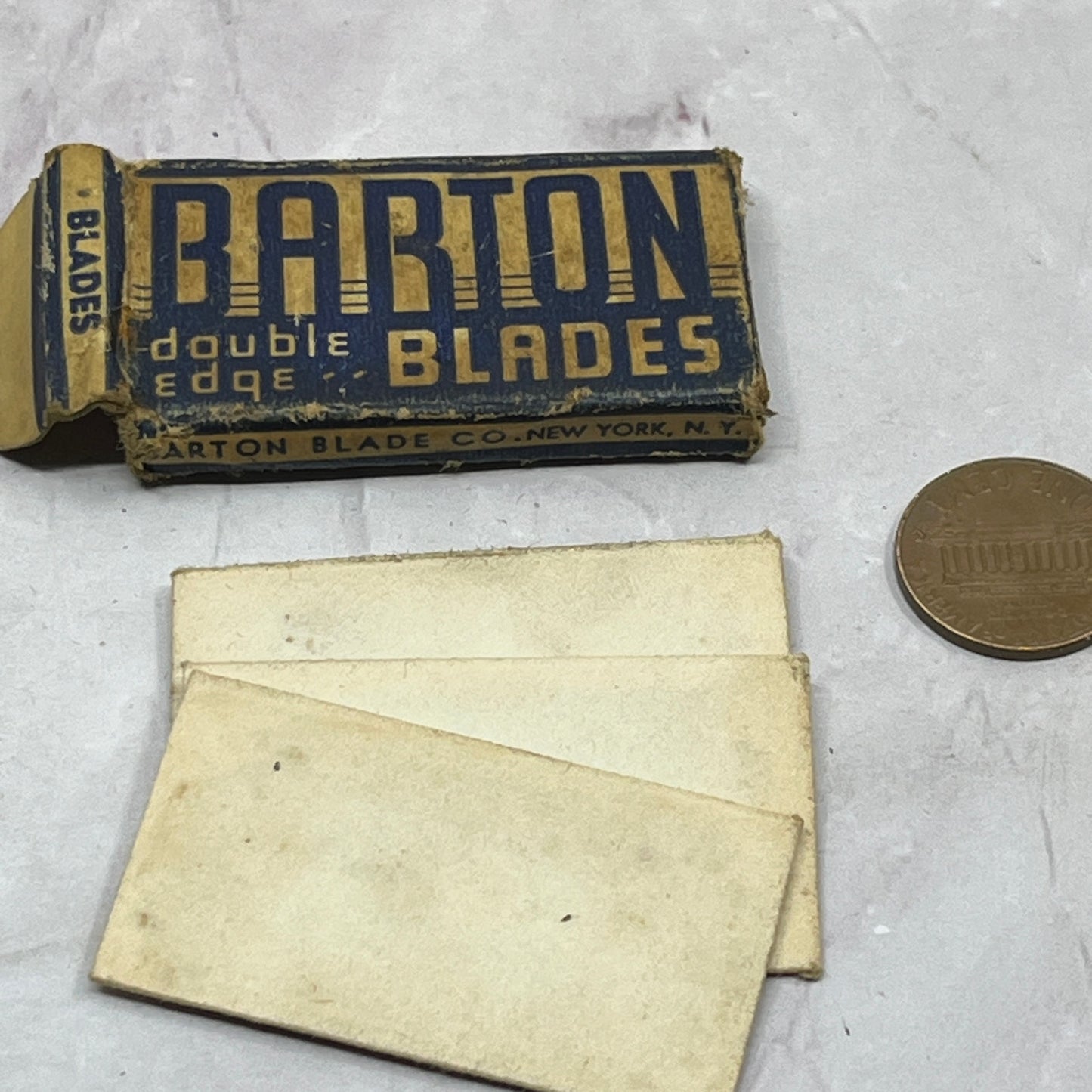 Vintage Barton Double Edge Blade Box Barton Blade Co New York SB7