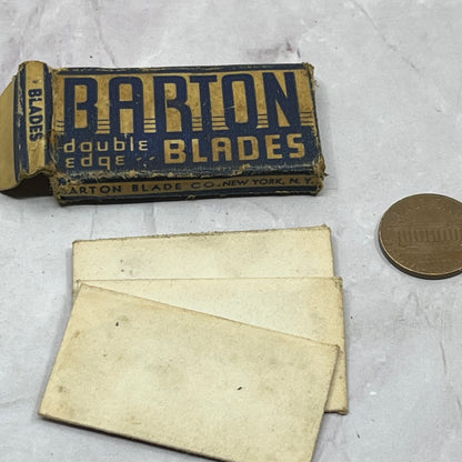 Vintage Barton Double Edge Blade Box Barton Blade Co New York SB7