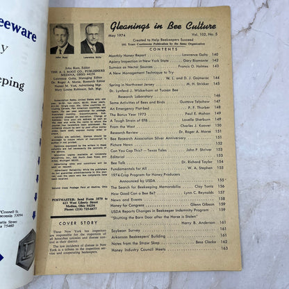 1974 May - Gleanings in Bee Culture Magazine - Bees Beekeeping Honey M9