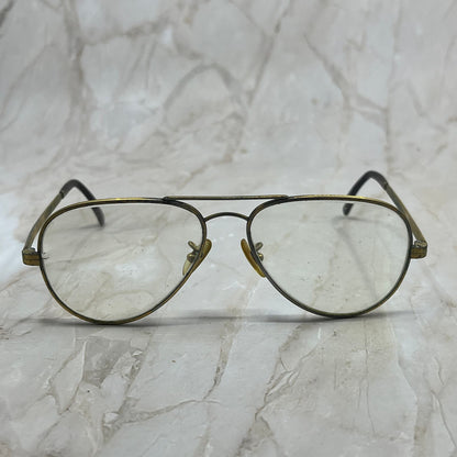Retro Men’s Cottet Pilot Brass Tone Aviator Sunglasses Eyeglasses Frame TD7-G4-8