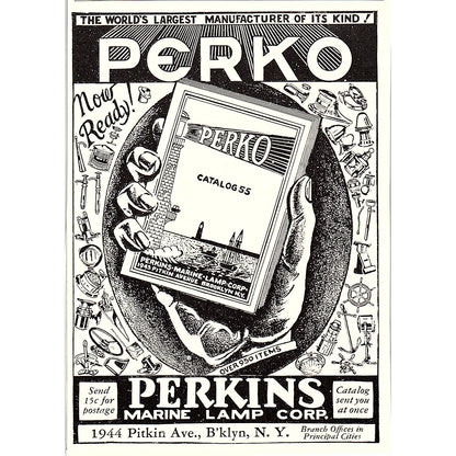 Perko Perkins Marine Lamp Corp Brooklyn, Homelite Port Chester 1932 Ad AG2-M17