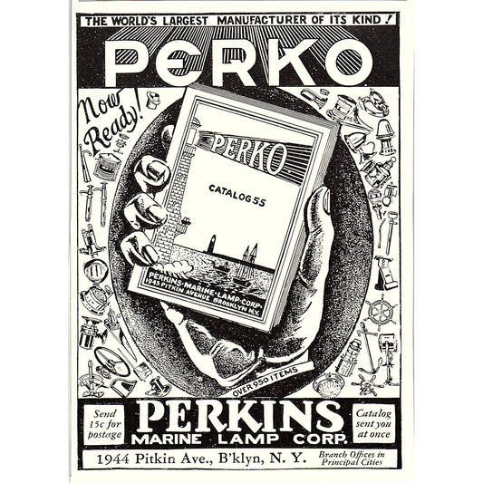 Perko Perkins Marine Lamp Corp Brooklyn, Homelite Port Chester 1932 Ad AG2-M17