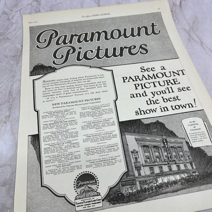 Paramount Pictures at the Capitol Theatre in Cincinnati 1924 Magazine Ad FL6-11