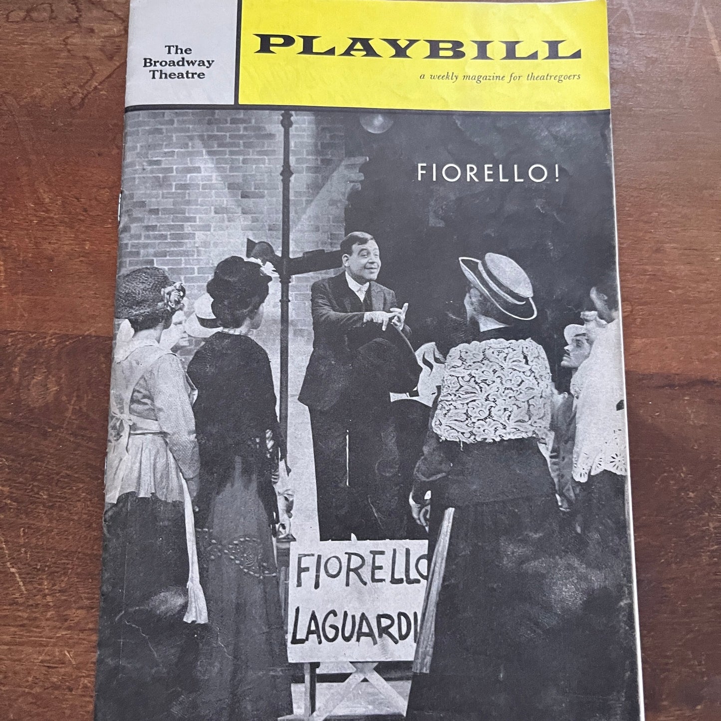 The Broadway Theatre Fiorello! Playbill 1961 Tom Bosley Bob Holiday TH2-TB5