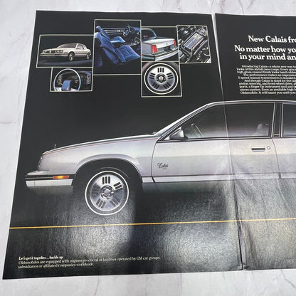 Oldsmobile Calais PC 2 Page Ad 1984 Ad AF8-6