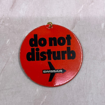 Vintage Swissair Swiss Air Do Not Disturb Badge Pinback Button SF4