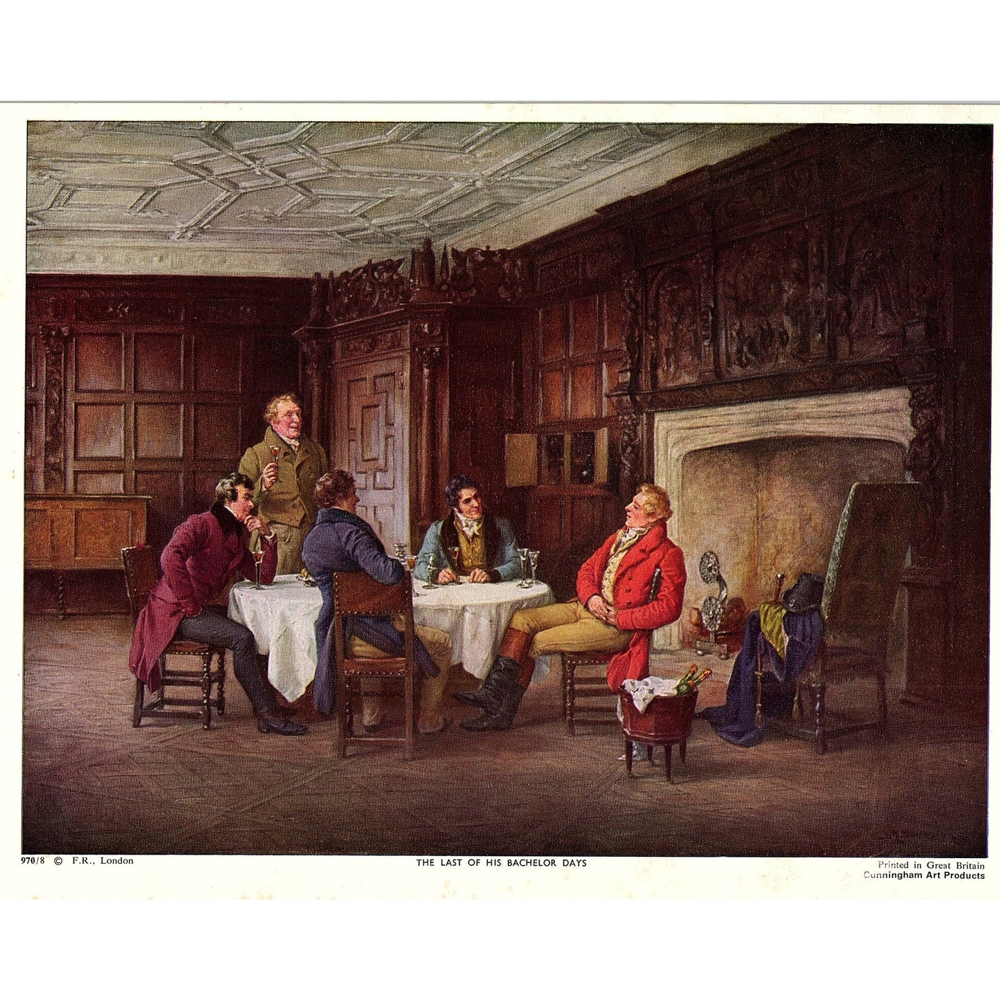 The Last of His Bachelor Days - Margaret Dovaston Vintage Art Print 7x10 V5